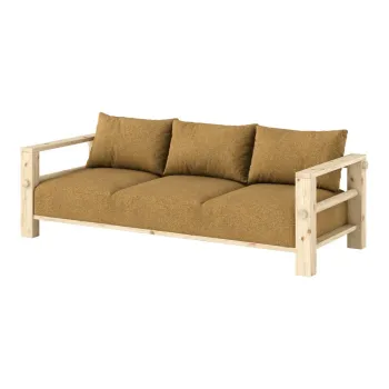 Canapea galben ocru 225 cm Bare - Karup imagine