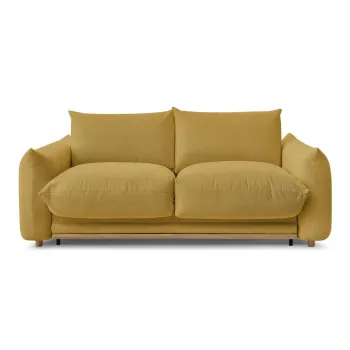 Canapea galbena extensibila 214 cm Ernest - Bobochic Paris imagine
