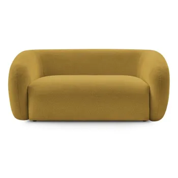 Canapea galbenAcu tapiE>erie din chenille 160 cm Celine aEURBobochic Paris imagine