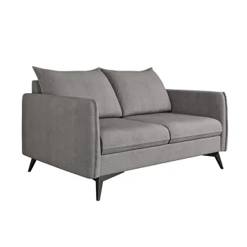 Canapea gri 138 cm Juli Bis - Ropez imagine