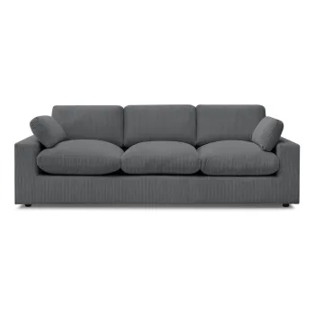 Canapea gri A(R)nchis cu tapiE>erie din catifea reiatA250 cm Belair aEURBobochic Paris imagine