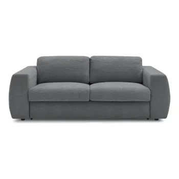 Canapea gri A(R)nchis pentru dormitul zilnic/extensibilAcu tapiE>erie din chenille 240 cm Hugo aEURBobochic Paris imagine