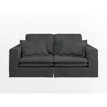 Canapea gri antracit 196 cm Nora - Ropez imagine