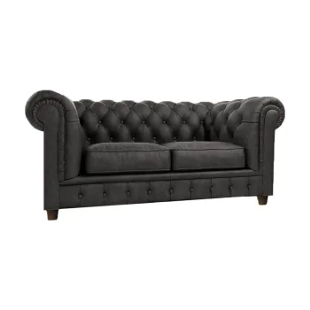 Canapea gri antracit cu tapiterie din catifea 178 cm Cambridge - Ropez imagine