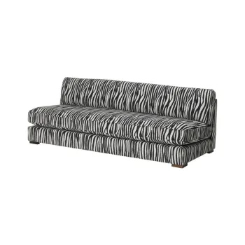 Canapea gri antracit cu tapiterie din chenille 197 cm Zeb - Ellos Home imagine