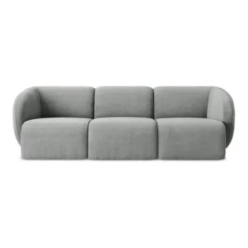 Canapea gri cu tapiE>erie din chenille 244 cm Lani aEURMakamii imagine