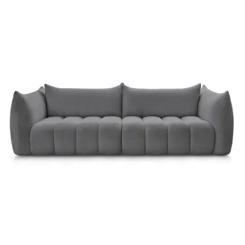 Canapea gri cu tapiE>erie din E>esAfturAbouclA(C) 286 cm Azra aEURBobochic Paris imagine