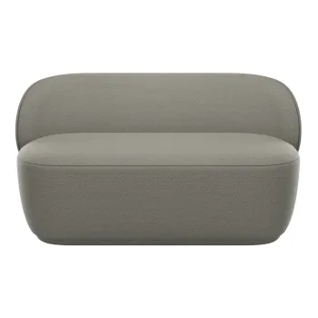 Canapea gri cu tapiterie din stofa boucle 137,5 cm KUON - Blomus imagine