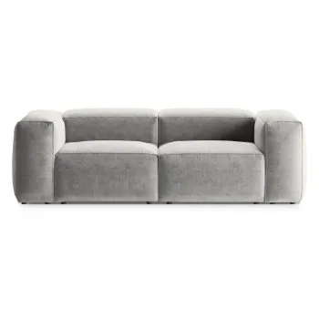 Canapea gri deschis 224 cm Bergano - Cosmopolitan Design imagine