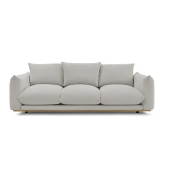 Canapea gri deschis 265 cm Ernest - Bobochic Paris imagine