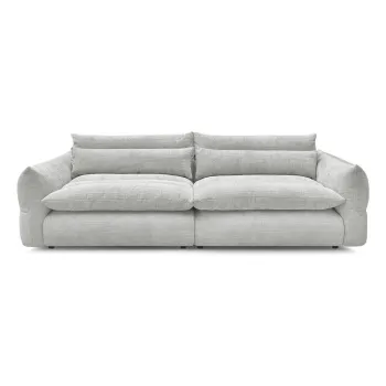 Canapea gri deschis cu tapiE>erie din chenille 276 cm Neil aEURBobochic Paris imagine