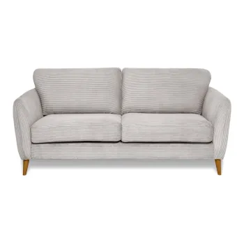 Canapea gri deschis cu tapiterie din catifea reiata 170 cm Paris - Scandic imagine