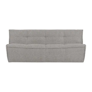 Canapea gri deschis cu tapiterie din tesatura boucle 204 cm Cluster - vtwonen imagine