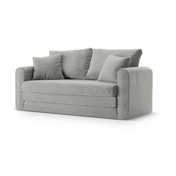 Canapea gri deschis extensibila 158 cm Lido - Micadoni imagine