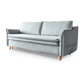 Canapea gri deschis extensibila 225 cm Charming Charlie - Miuform imagine