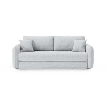 Canapea gri deschis extensibila 225 cm Dormi - Micadoni imagine