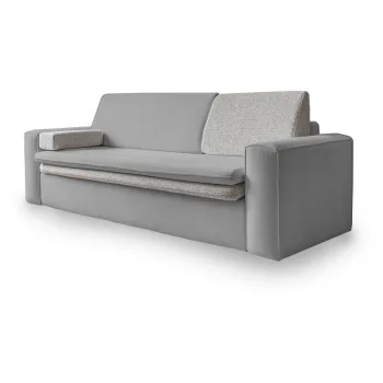 Canapea gri deschis extensibila 237 cm Wilson - Miuform imagine