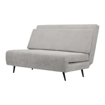 Canapea gri deschis extensibila 87 cm Mallory - Storaa imagine