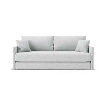 Canapea gri deschis extensibilAcu tapiE>erie din chenille 209 cm Shannon aEURCosmopolitan Design imagine