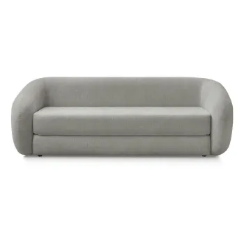 Canapea gri deschis extensibilAcu tapiE>erie din chenille 228 cm Neyo aEURBobochic Paris imagine