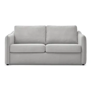 Canapea gri deschis pentru dormitul zilnic/extensibila 178 cm Lenny - Bobochic Paris imagine