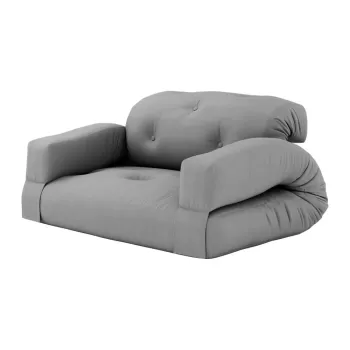 Canapea gri extensibila 140 cm Hippo - Karup Design imagine