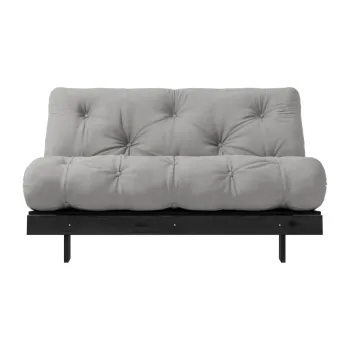 Canapea gri extensibila 140 cm Roots Black Night - Karup Design imagine