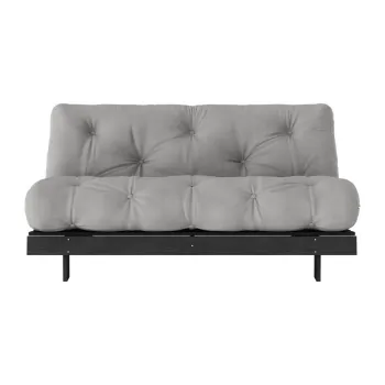 Canapea gri extensibila 160 cm Roots Black Night - Karup Design imagine