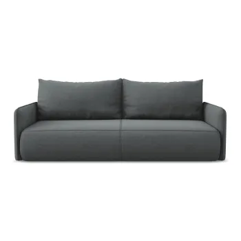 Canapea gri extensibila/cu spatiu de depozitare 216 cm Nanea - Makamii imagine