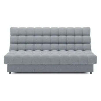 Canapea gri extensibila/cu spatiu de depozitare cu tapiterie din tesatura boucle 197 cm Clareta - ELTAP imagine