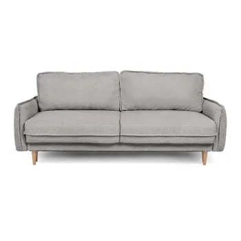 Canapea gri extensibila cu tapiterie din stofa boucle 215 cm Patti - Bonami Selection imagine