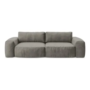 Canapea gri extensibilAcu tapiE>erie din chenille 275 cm Kuki aEURMakamii imagine