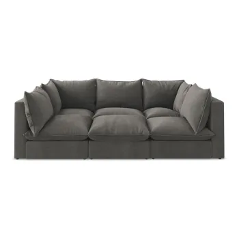 Canapea gri inchis 255 cm Manao - Makamii imagine