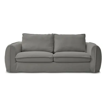 Canapea gri inchis pentru dormitul zilnic/extensibila 236 cm Archimede - Bobochic Paris imagine