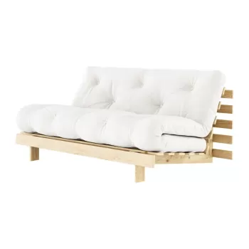 Canapea in culoare naturala extensibila 160 cm Roots - Karup Design imagine