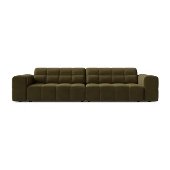 Canapea kaki cu tapiterie din catifea 252 cm Chicago - Cosmopolitan Design imagine