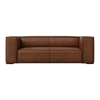 Canapea maro coniac cu tapiterie din piele 212 cm Madame - Windsor & Co Sofas imagine