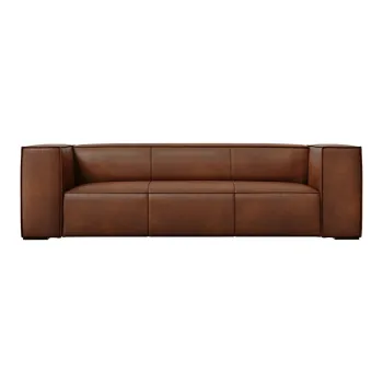 Canapea maro coniac cu tapiterie din piele 227 cm Madame - Windsor & Co Sofas imagine