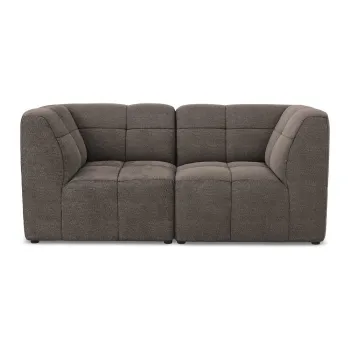 Canapea maro cu tapiE>erie din E>esAfturAbouclA(C) 180 cm Aloha aEURMakamii imagine