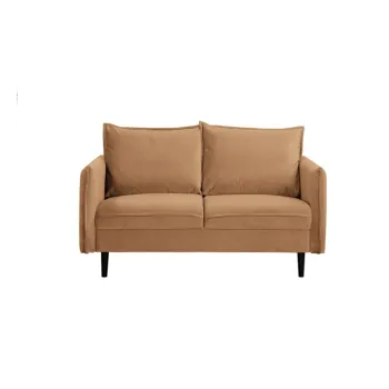 Canapea maro cu tapiterie din catifea 138 cm Juli - Ropez imagine