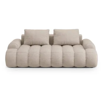 Canapea maro deschis 200 cm Linz - Cosmopolitan Design imagine