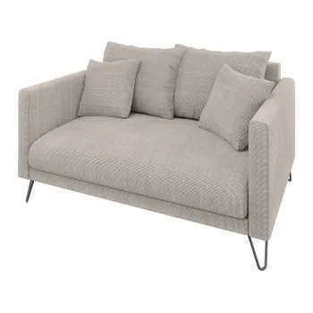 Canapea maro deschis cu tapiterie din chenille 140 cm Freya - Ropez imagine