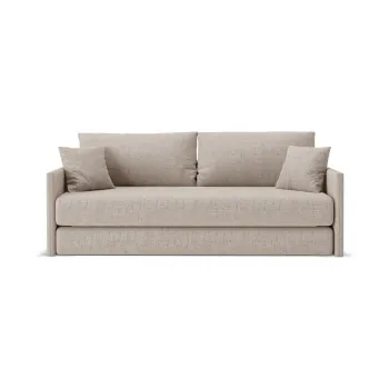 Canapea maro deschis extensibilAcu tapiE>erie din chenille 209 cm Shannon aEURCosmopolitan Design imagine