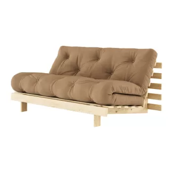 Canapea maro extensibila 160 cm Roots - Karup Design imagine