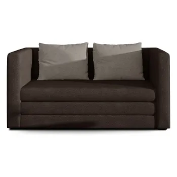 Canapea maro extensibila cu tapiterie din chenille 132 cm Neva - ELTAP imagine