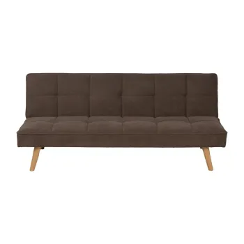 Canapea maro extensibila cu tapiterie din chenille 175 cm - Ixia imagine