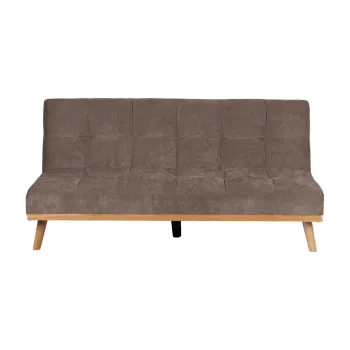 Canapea maro extensibila cu tapiterie din chenille 178 cm - Ixia imagine