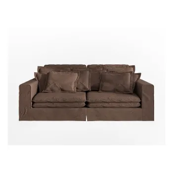 Canapea maro inchis 236 cm Nora - Ropez imagine