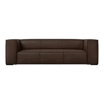 Canapea maro inchis cu tapiterie din piele 227 cm Madame - Windsor & Co Sofas imagine