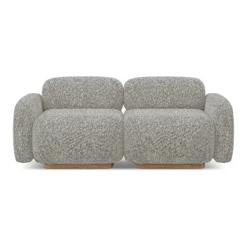 Canapea modulara gri 190 cm Ailani - Makamii imagine